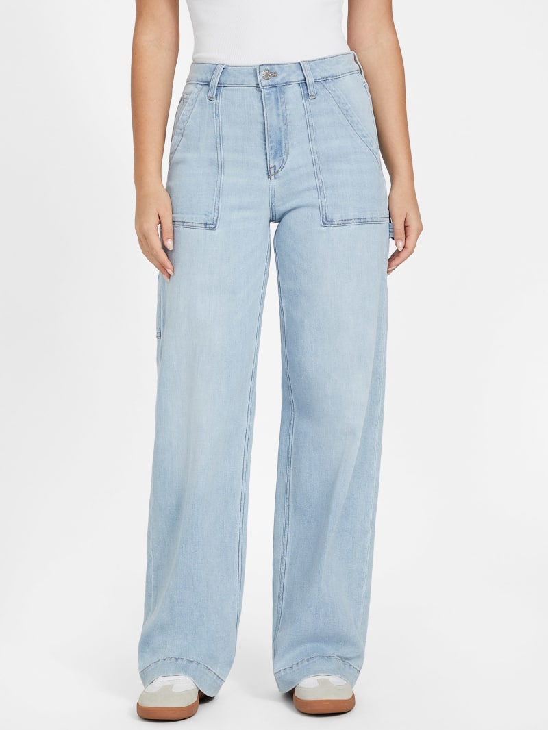 Eleanna High-Rise Wide Carpenter Jeans | GUESS Factory