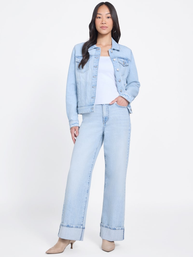 Kienen 90s High-Rise Relaxed Wide Cuffed Jeans
