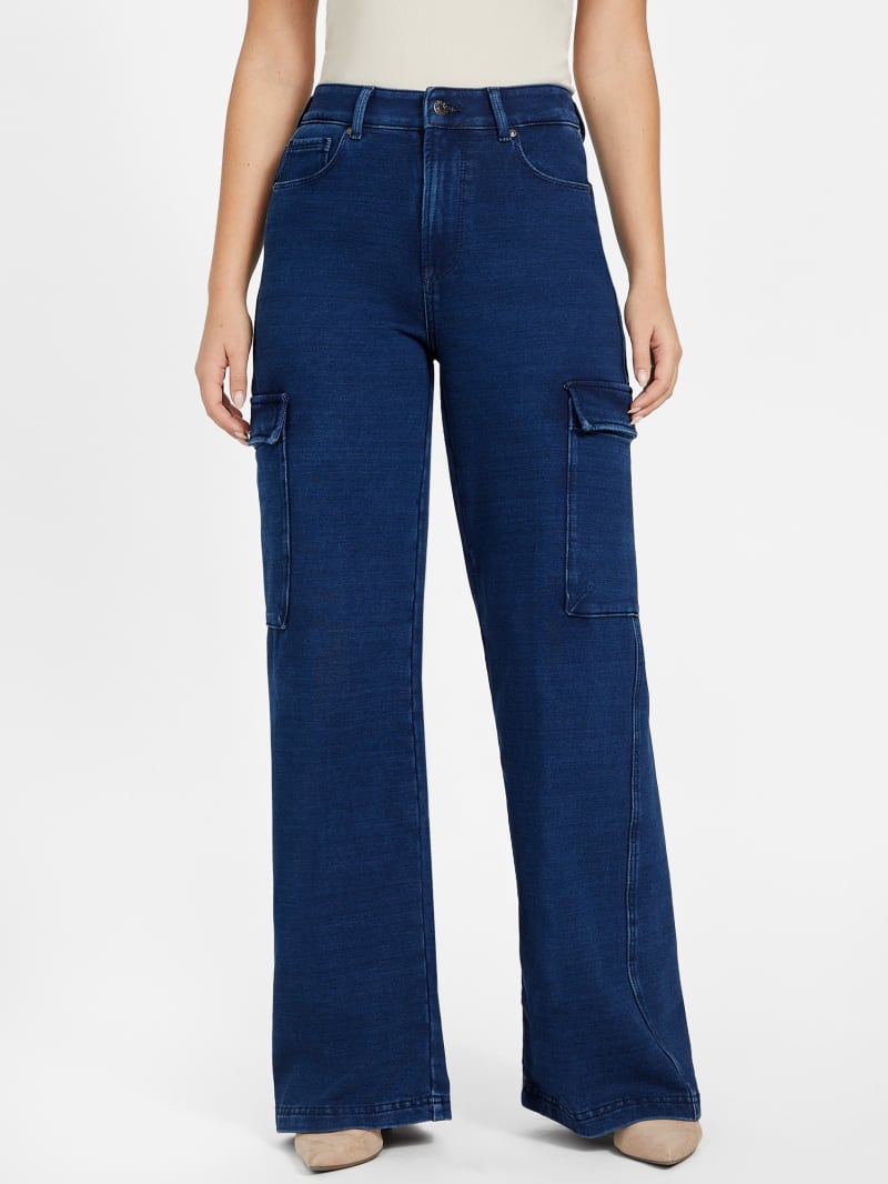 Angelique High-Rise Wide Leg Cargo Jeans
