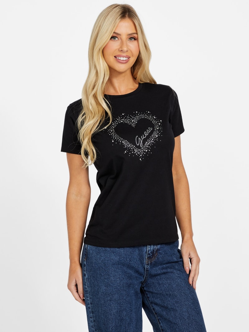 【新品タグ付き】　THE REALMCCOY'S LOGO TEE ブラックXL Eco Keke Heart Tee | GUESS Factory