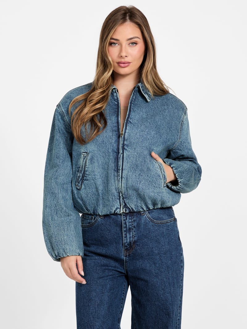 Marissol Balloon Denim Jacket | GUESS Factory