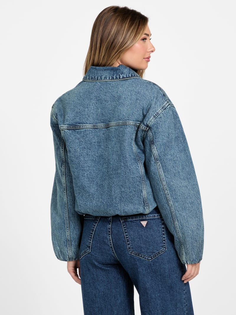 Marissol Balloon Denim Jacket | GUESS Factory