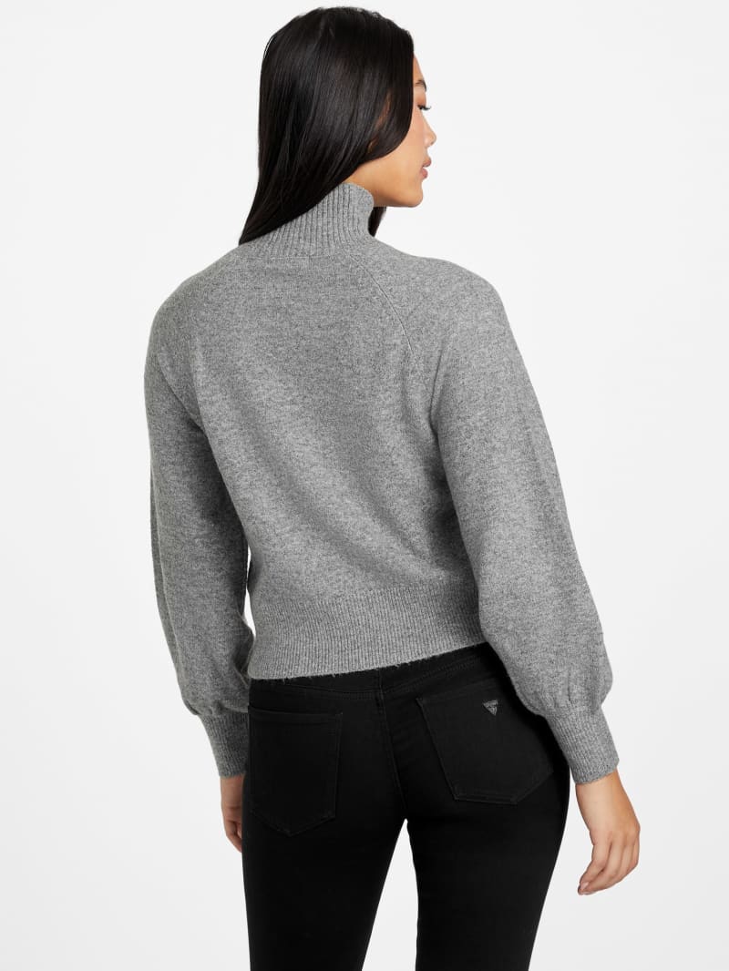 Angela Asymmetrical Button Sweater | GUESS Factory