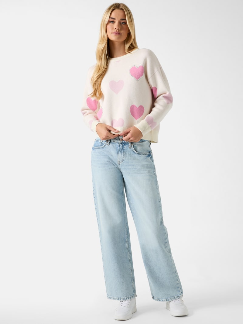 Alizeth Heart Sweater | GUESS Factory
