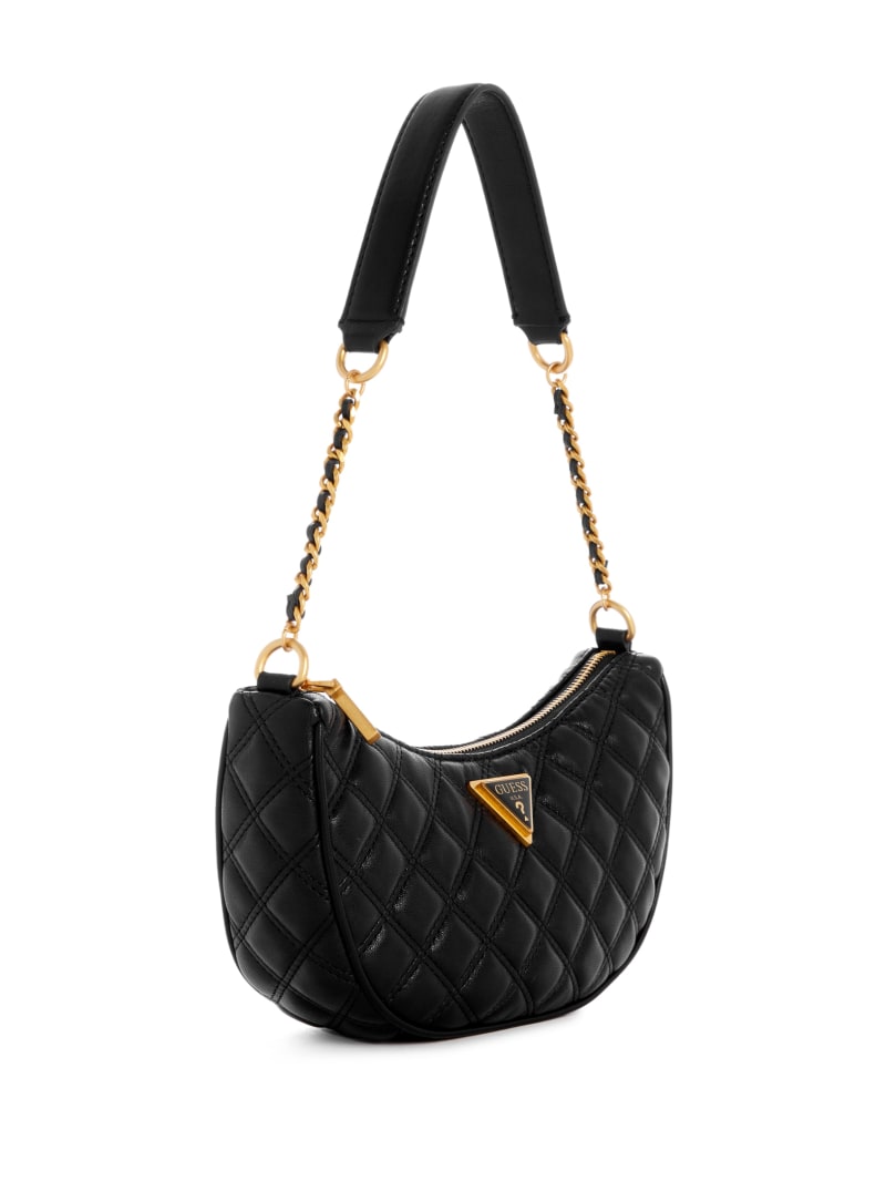 Giully Quilted Top-Zip Shoulder Bag