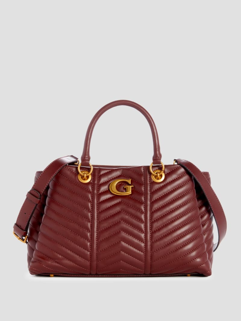 Guess Ellery Girlfriend Satchel in Red