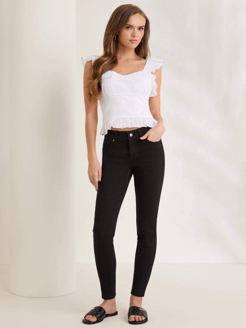 Tall black skinny jeans deals