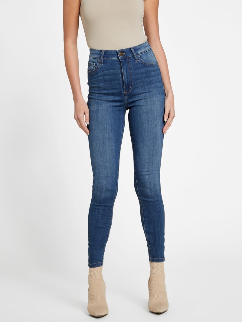  GUESS Jeans Eco Skinny Super High Rise con detalle de