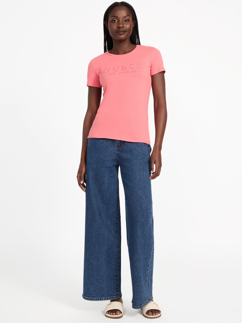 Lizza Embroidered Logo Tee