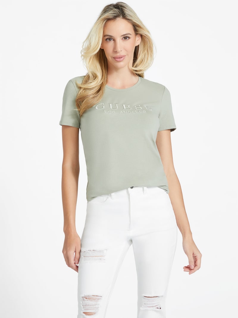 Lizza Embroidered Logo Tee