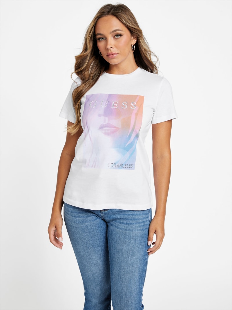 Rissa Crewneck Tee | GUESS Factory