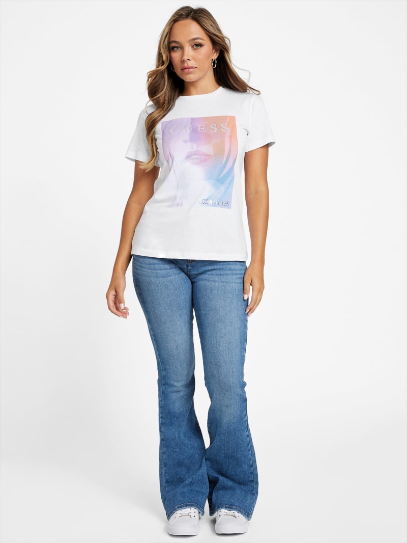 Rissa Crewneck Tee | GUESS Factory