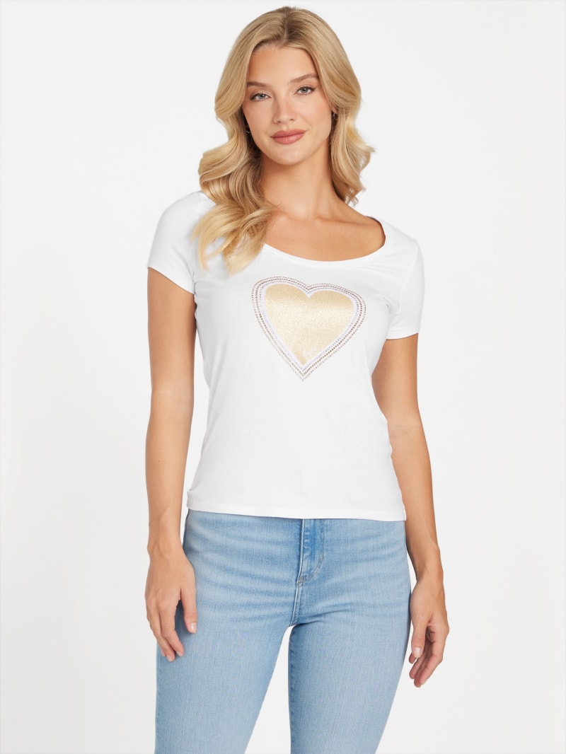 Eco Loren Glitter Heart Tee