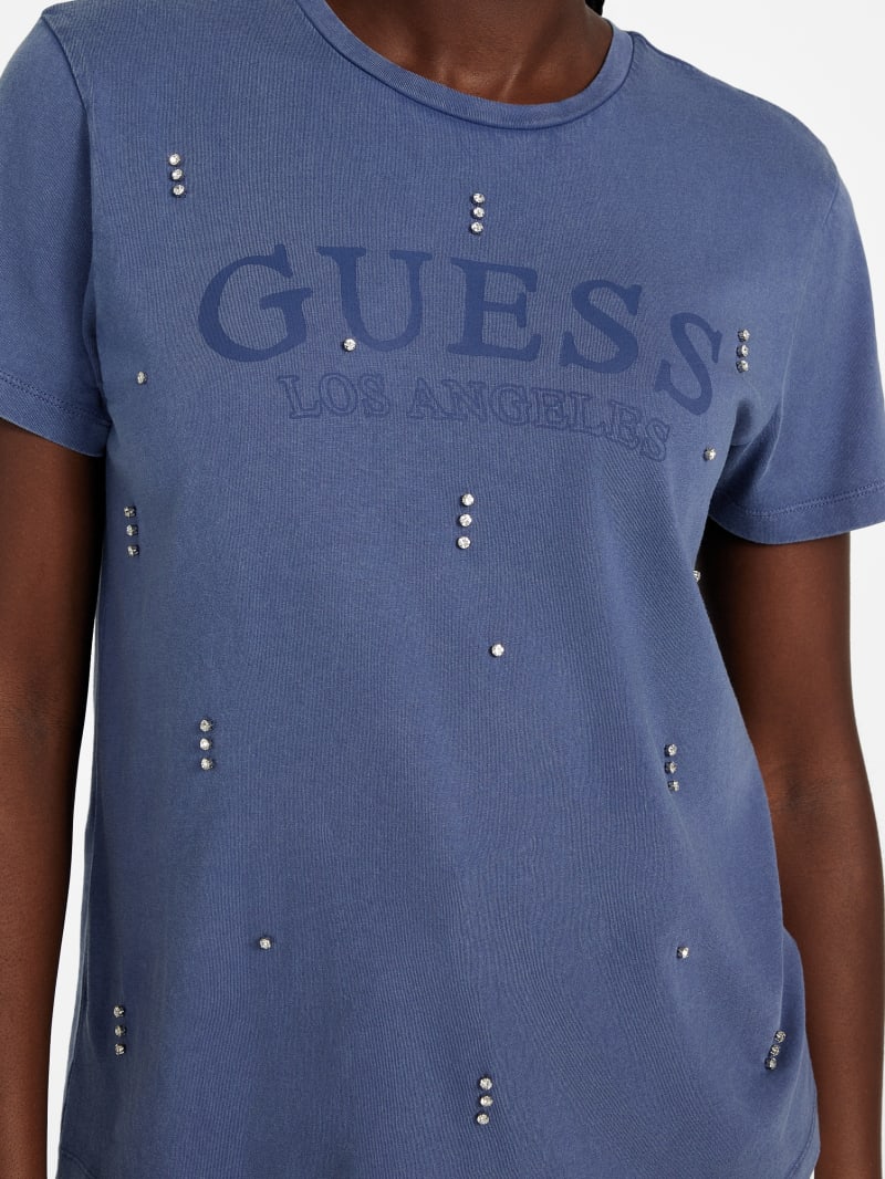 Wren Crewneck Rhinestone Tee