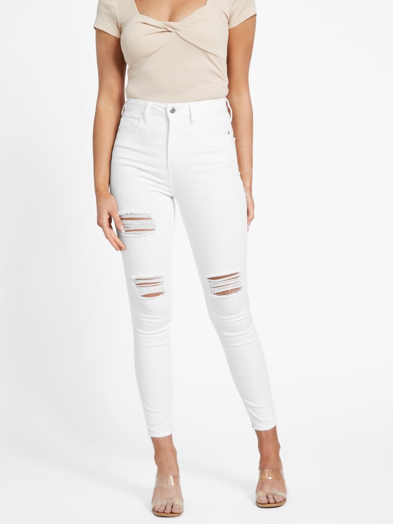 Simmone High-Rise Destroyed Skinny Jeans