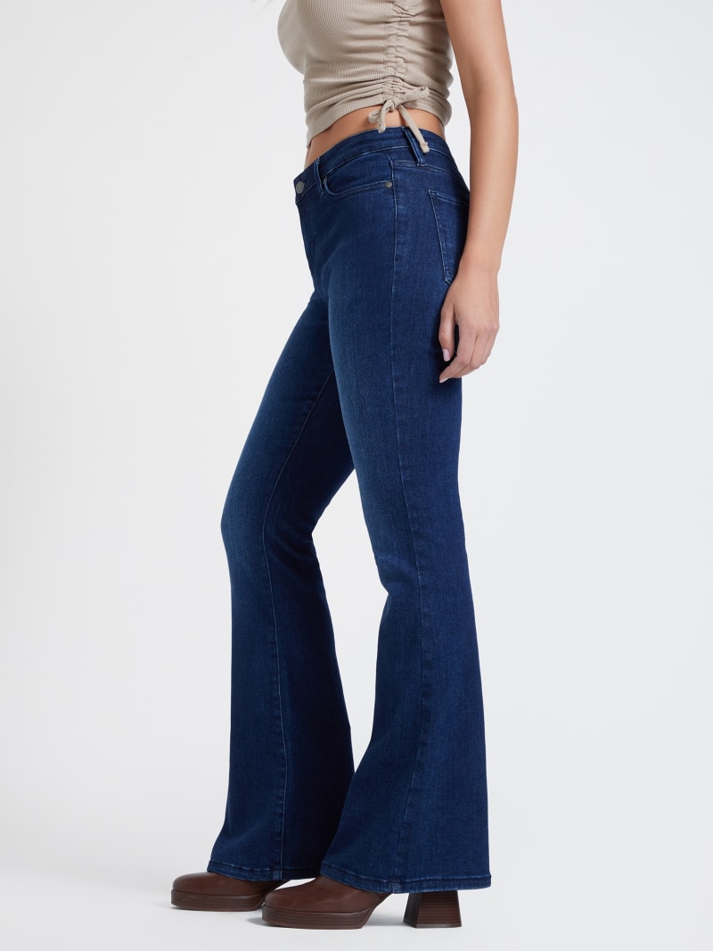 Eco Sharona Mid-Rise Flare Jeans | GUESS Factory