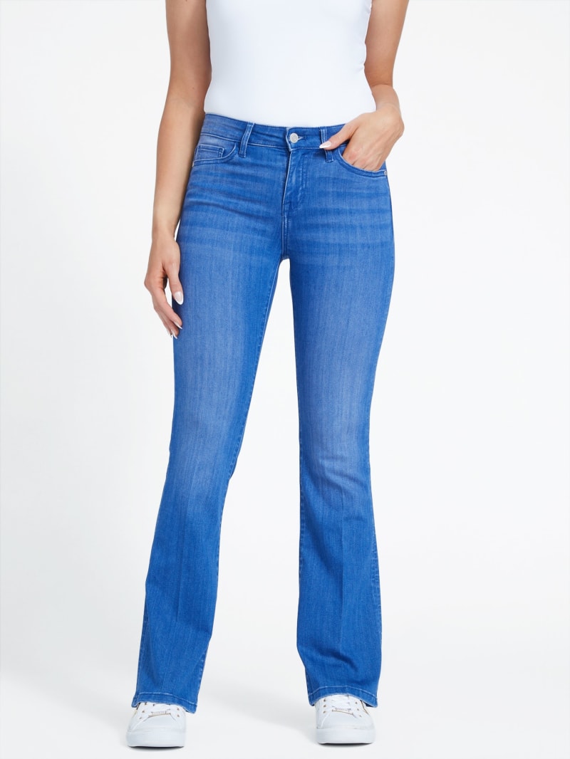 Bootcut Ultra-Low Rise Jeans in Cerise Wash, GUESS.ca