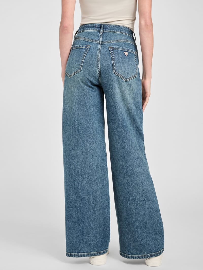 Lisbeth Wide Leg Denim Pants | GUESS Factory Lisbeth Wide Leg Denim Pants | GUESS Factory