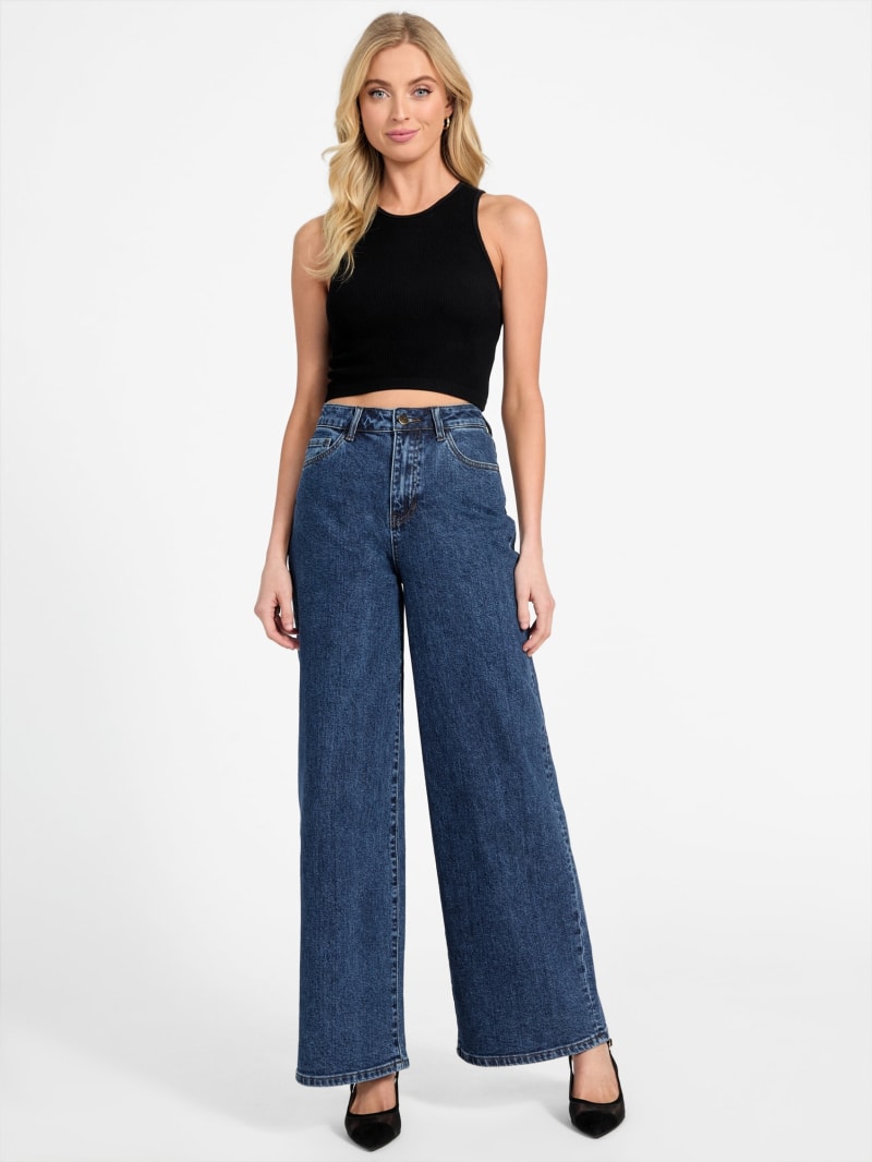 Lisbeth Wide Leg Denim Pants