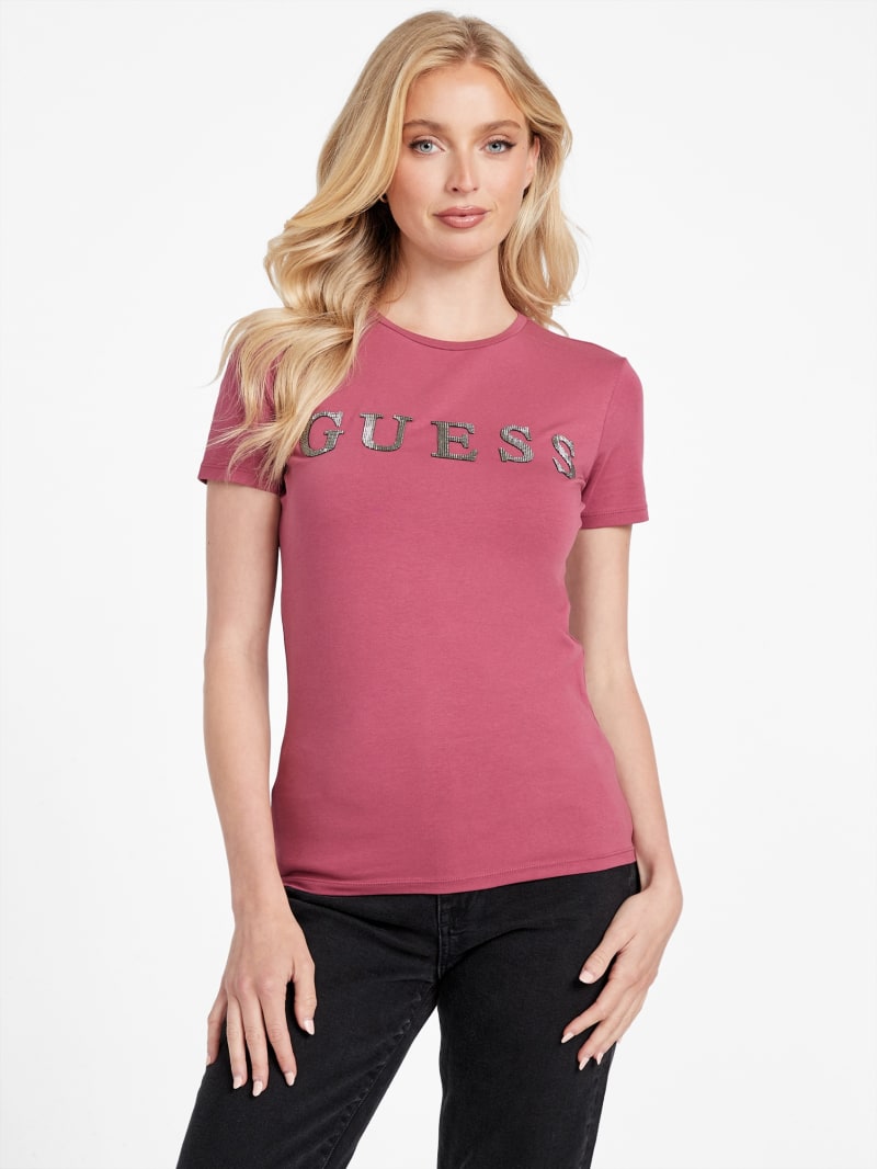 T-shirt à logo à métallique Pepper