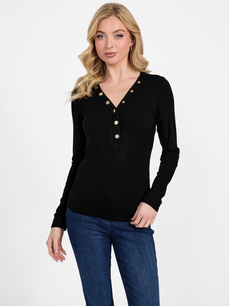 GOODGRIEF!/グッド グリーフ】 ROUGH-COT HENLEY NECK TOP（T