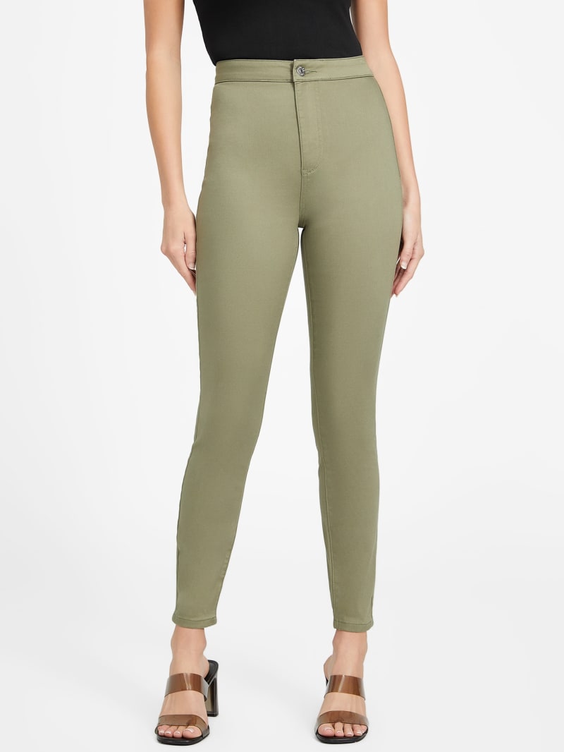 High rise skinny khakis on sale
