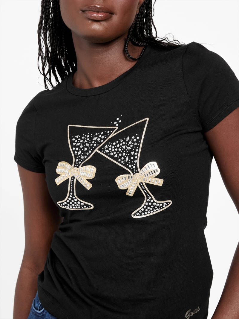Eco Cin Embellished Tee | GUESS Factory