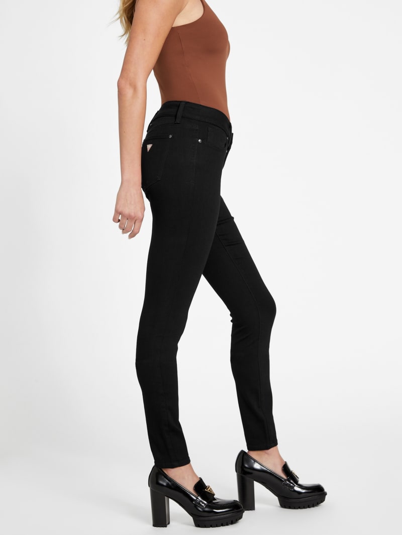 Buy Quassia Women's Black Skinny Fit Low Rise Clean Look