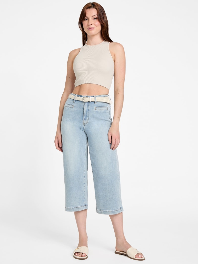 Kassandra Crop Wide Leg Jeans | GUESS Factory