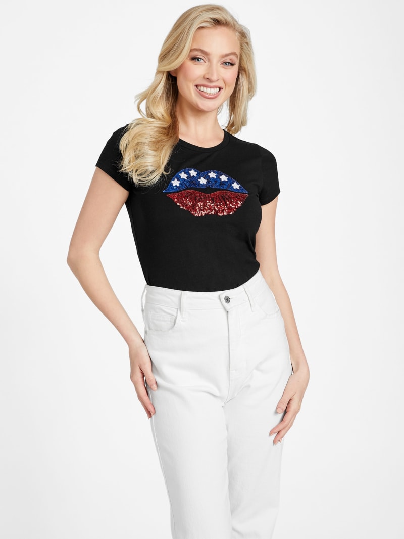 Guess sequin t shirt on sale