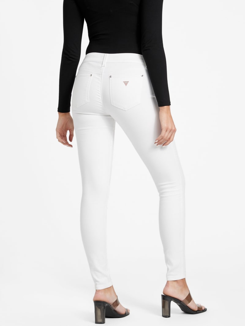 Guess white skinny jeans deals