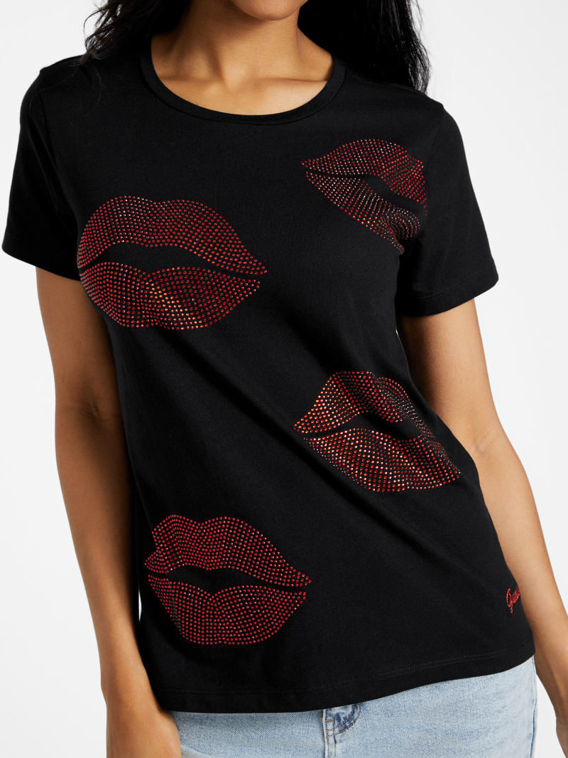 Factory Eco Lolo Lip Tee Black S