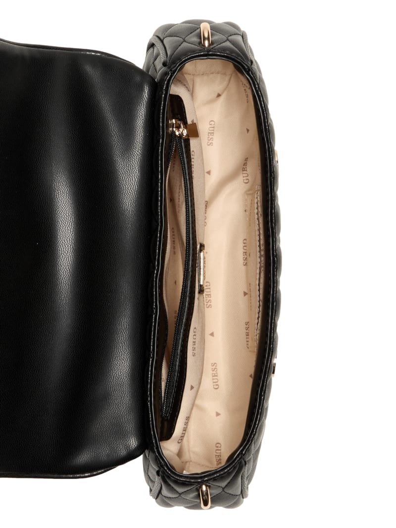 Valla Faux-Leather Quilted Crossbody