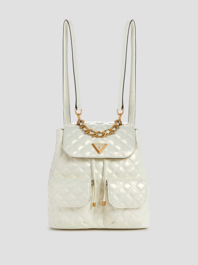 Guess originals drawstring flap backpack deals