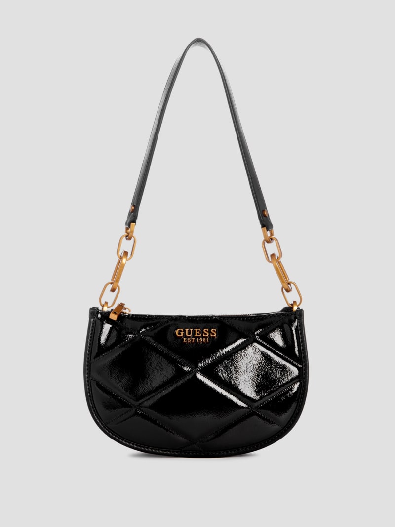 GUESS Alexie Top Zip Shoulder Bag Black 1 PROCESSING PROCESSING: Handbags