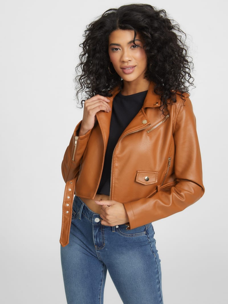 Alex Faux-Leather Moto Jacket