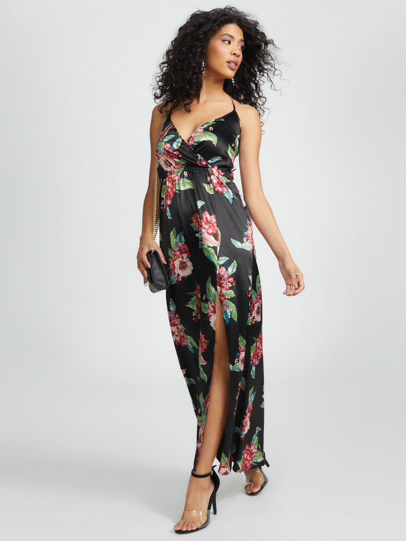 guess floral maxi dress