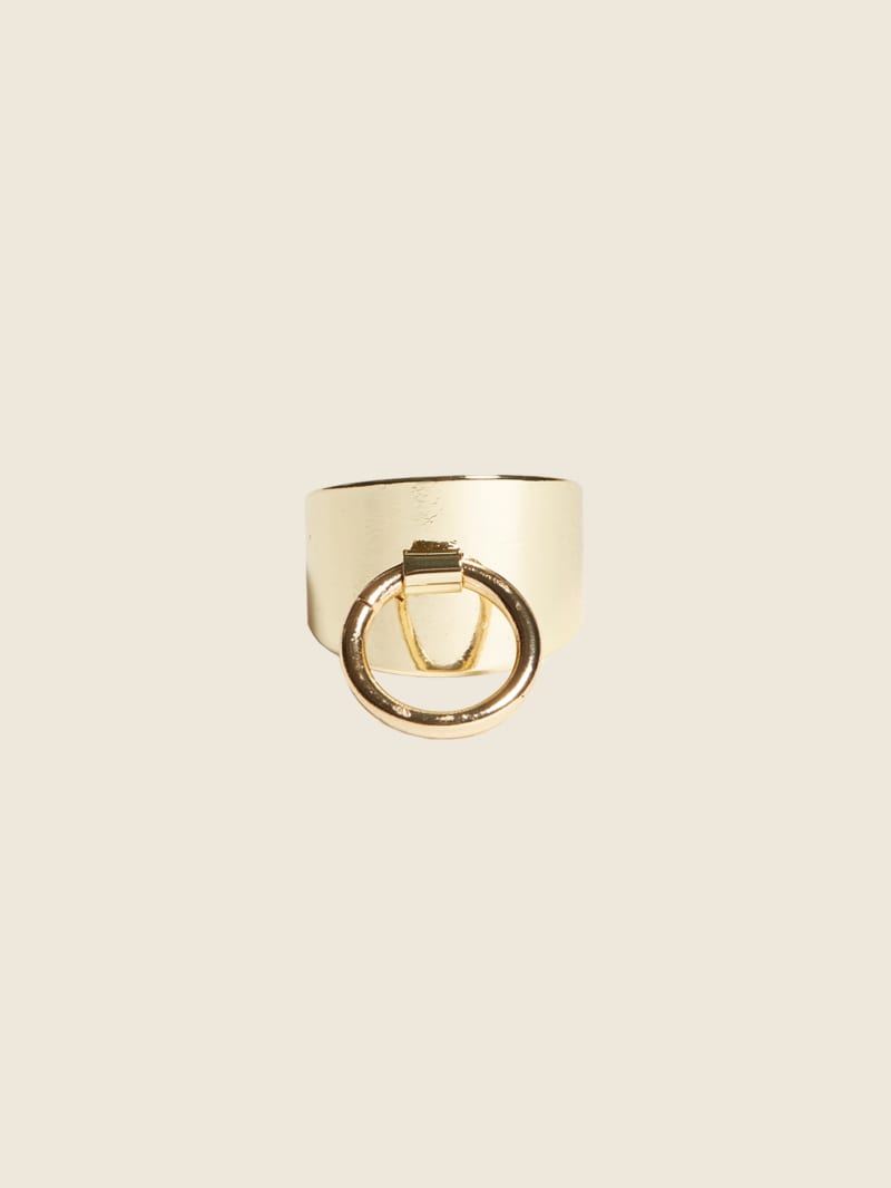 14K Gold-Plated Toggle Ring - Size 7
