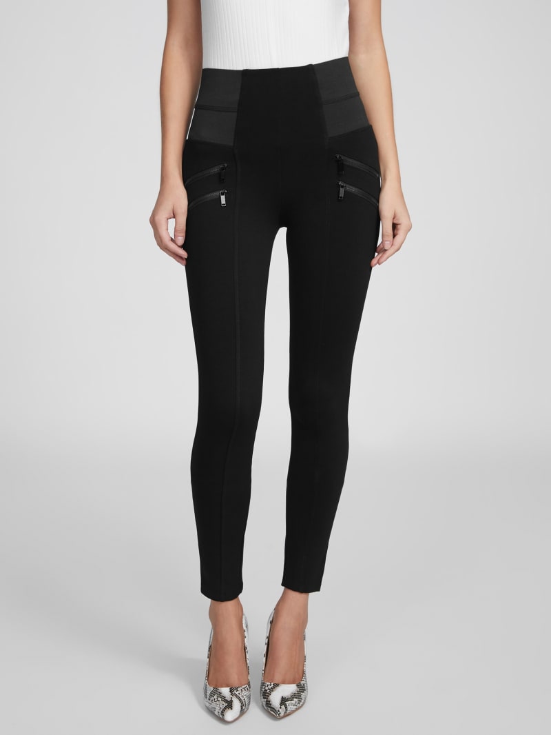 Daisy Double-Zipper Leggings