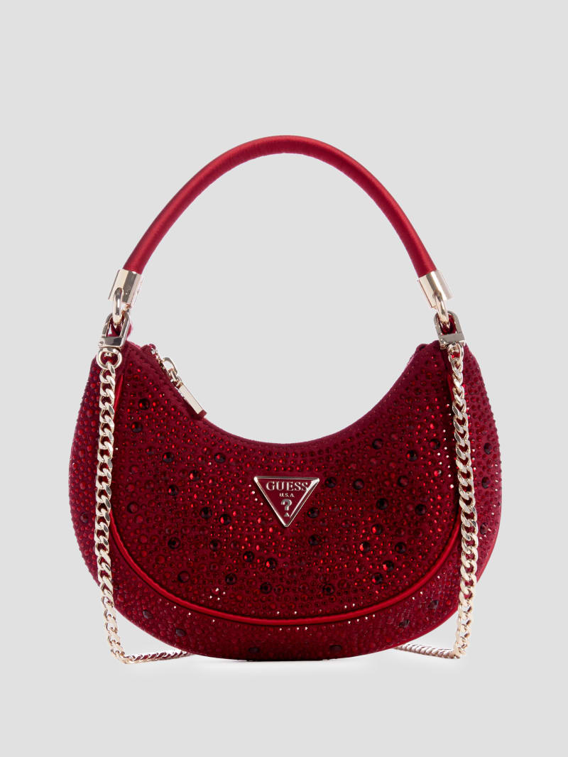 GUESS Zalina Small Hobo Bag Red One Size