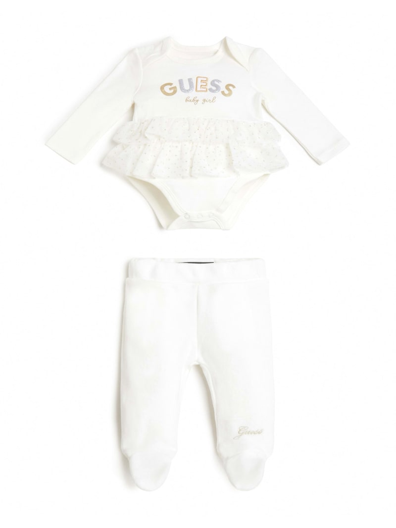 Velour and Tulle Bodysuit and Leggings Set (0-24M)