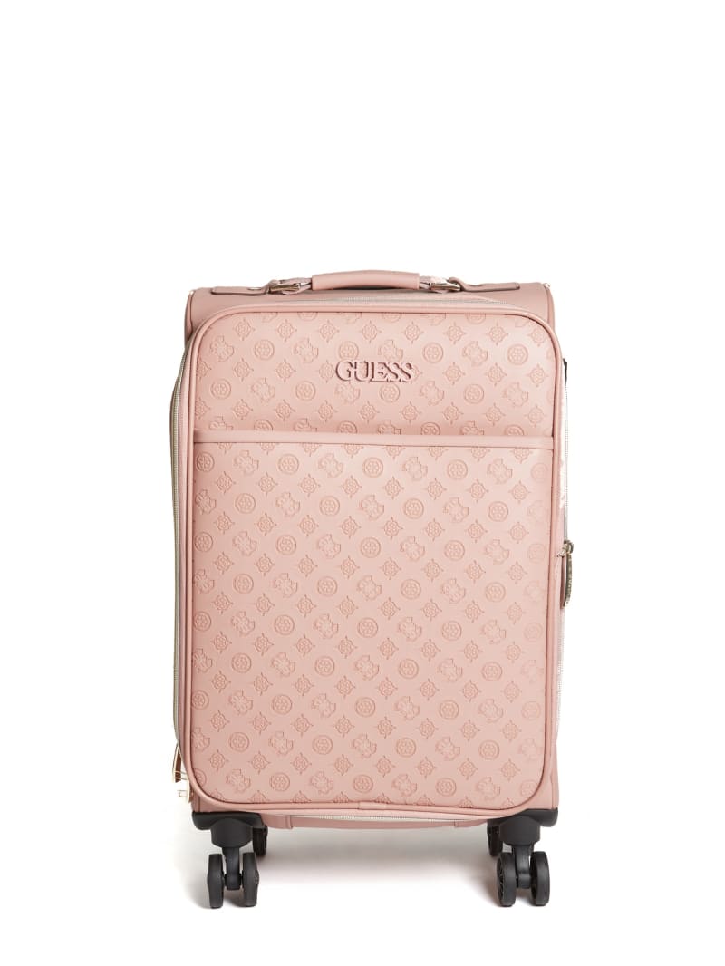 guess luggage pink