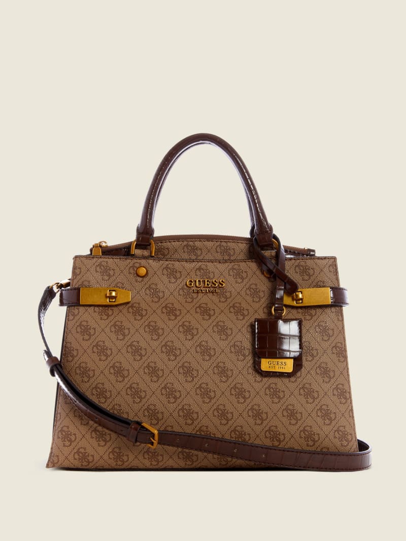 Zadie Logo Girlfriend Satchel | GUESS