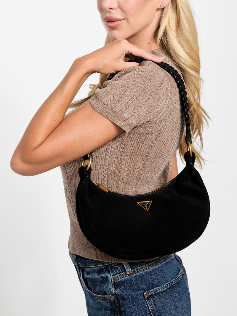 Amita Suede Hobo Bag