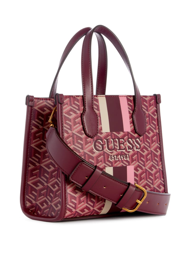  GUESS Silvana 2 Compartment Mini Tote, Black : Clothing, Shoes  & Jewelry