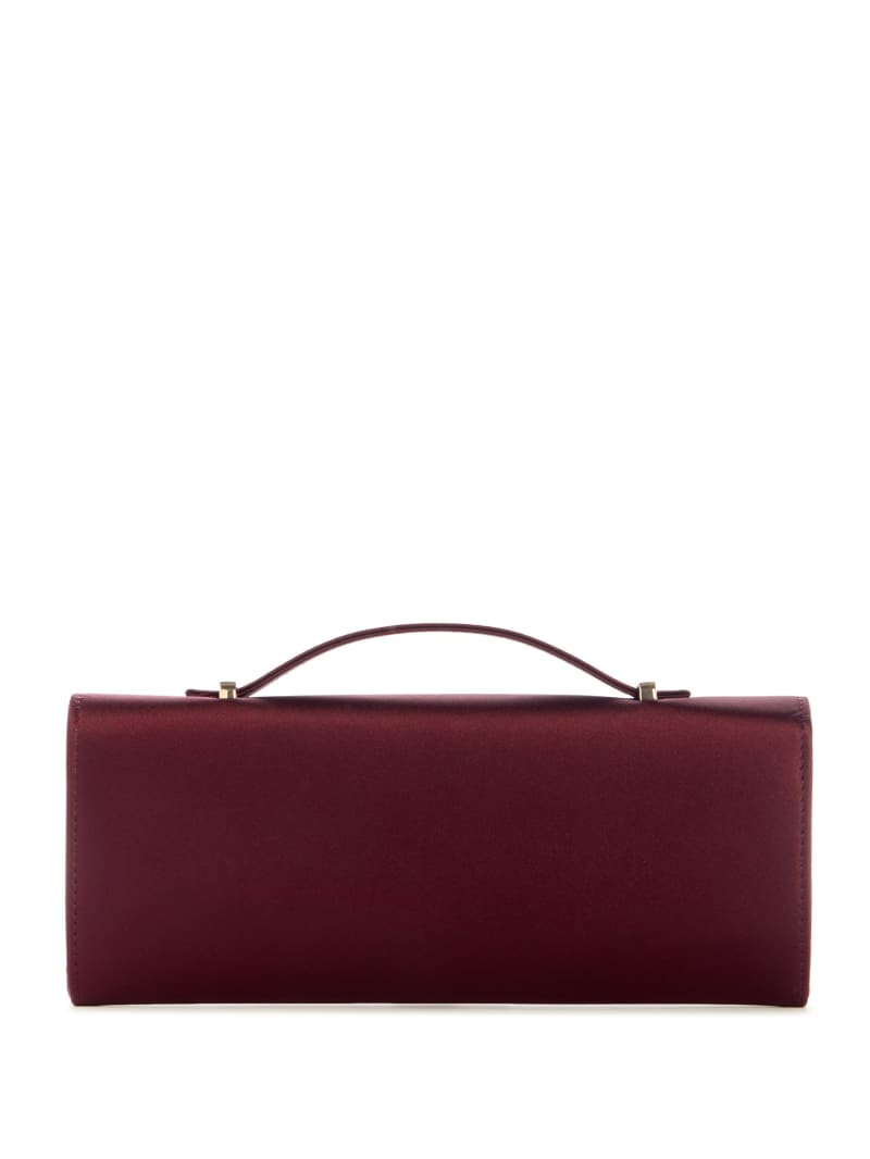 GUESS® Zalina Satin Top-Handle Clutch