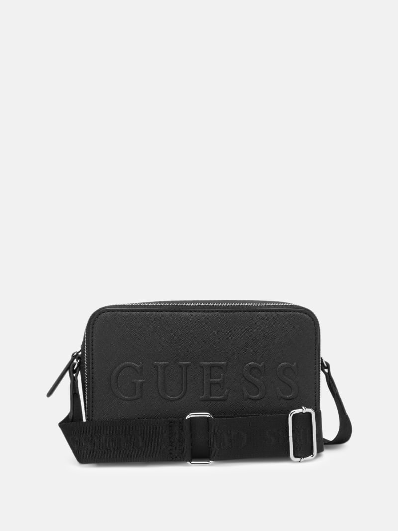 Haddington Mini Double-Zip Crossbody | GUESS Factory