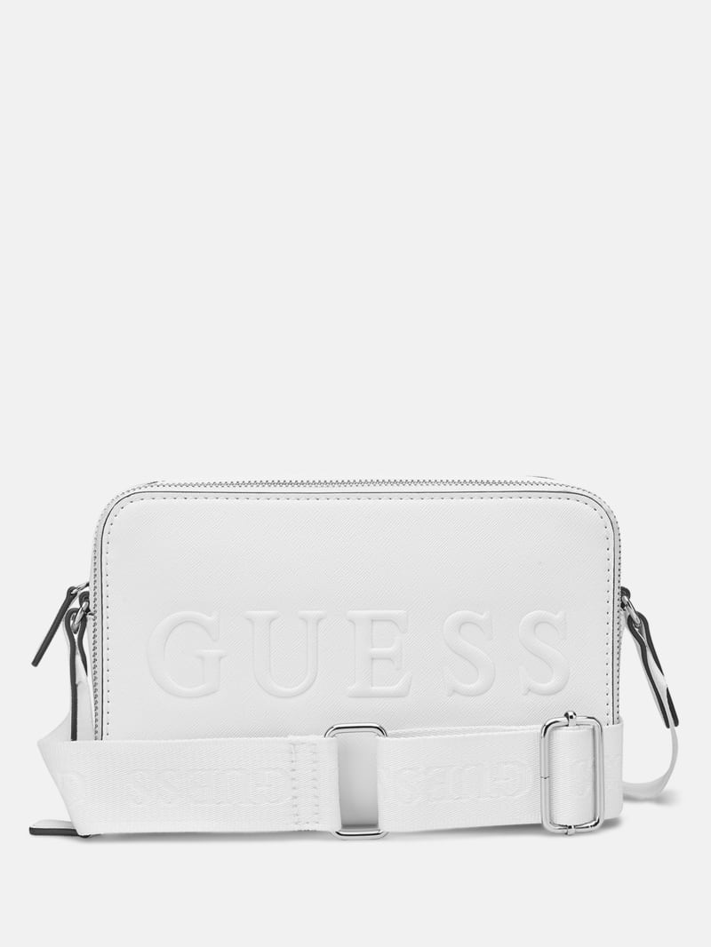 Haddington Mini Double-Zip Crossbody | GUESS Factory