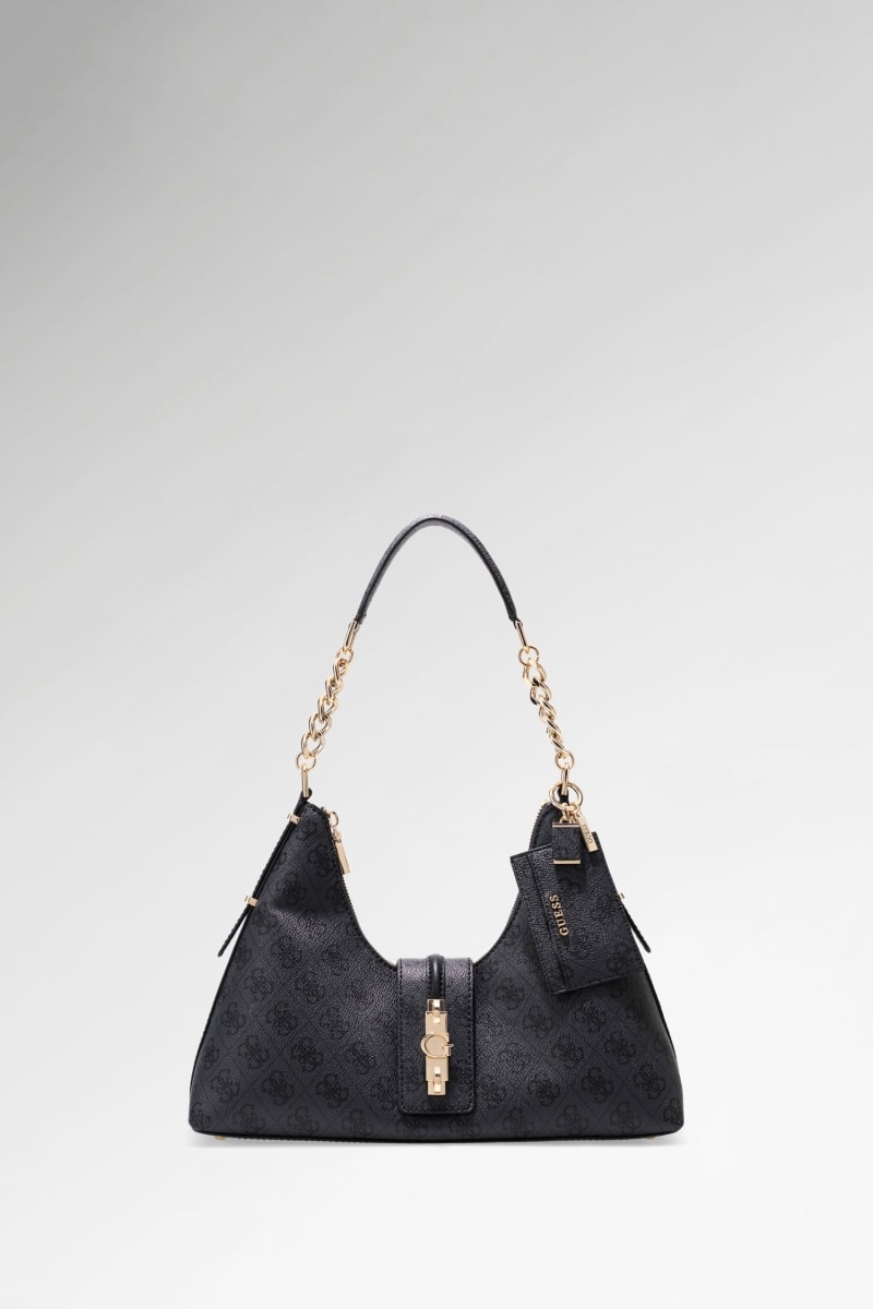 Yvonne Logo Hobo Bag