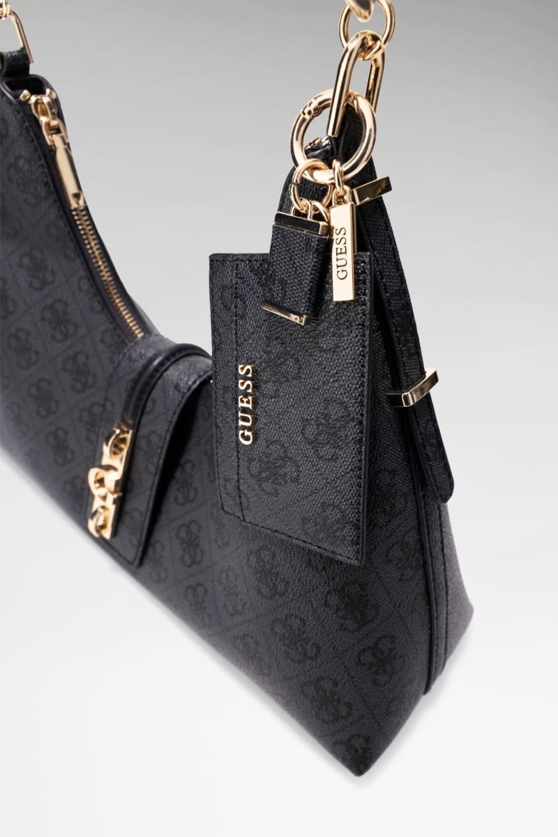 Yvonne Logo Hobo Bag